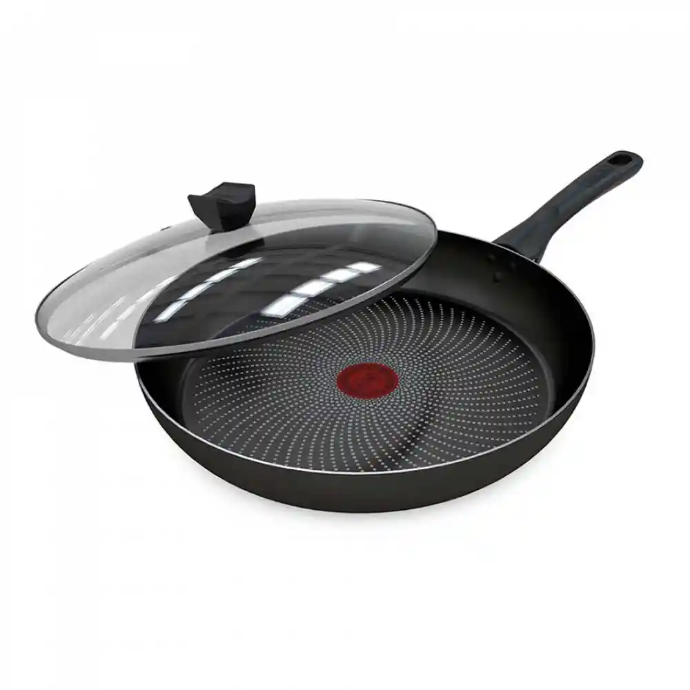 Sarten Con Tapa Imusa Hardtitan​ 30cm Negro Antiadherente