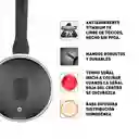 Perol Con Tapa Imusa Hardtitan 16 Cm Negro Antiadherente