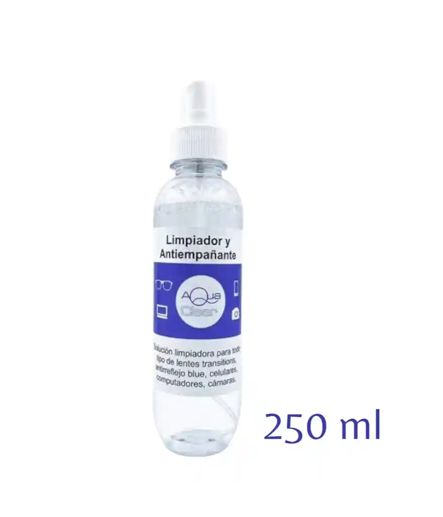 Limpiador Antienpañante Para Todo Tipo De Lentes Y Pantallas 250ml (grande)