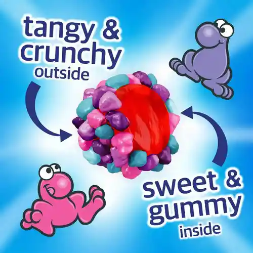 Dulces Nerds Frutos Rojos Gummy Clusters 226 G