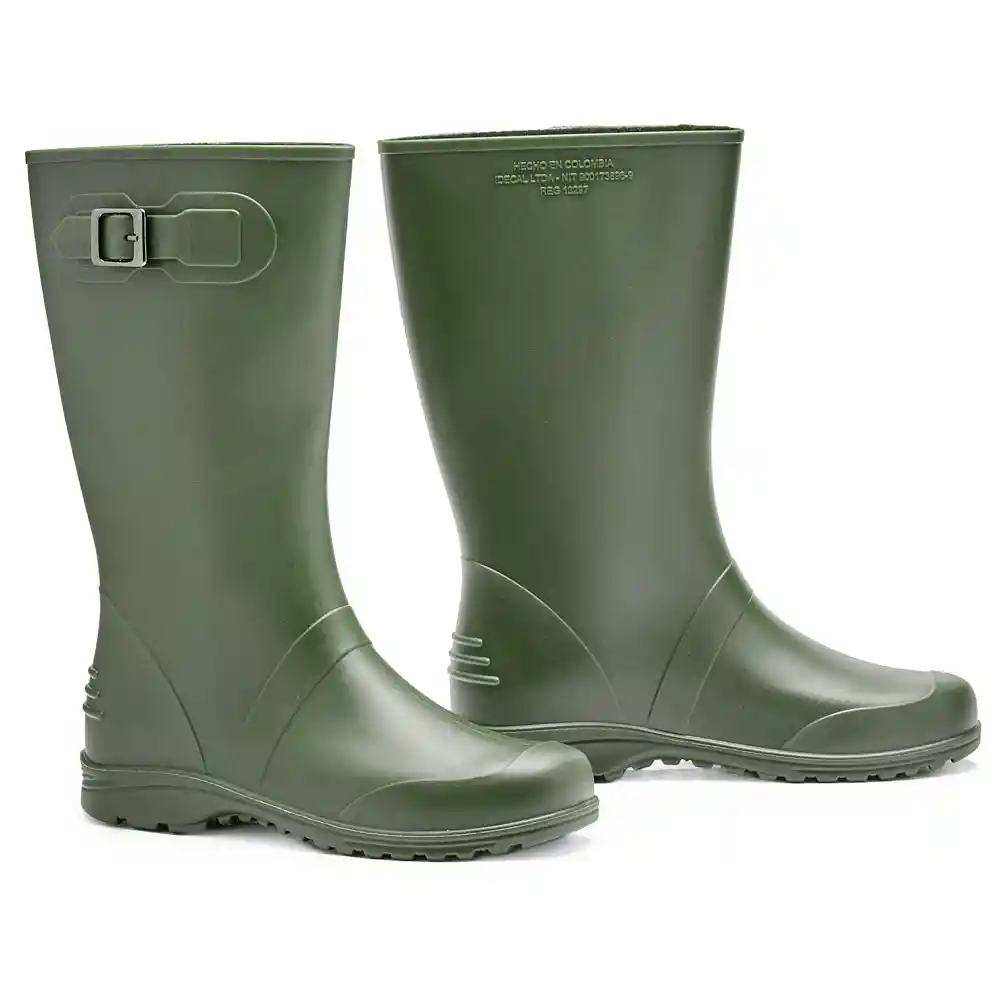 Botas De Lluvia Verde Militar Talla 39