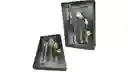 Set Cubiertos 4 Piezas Plateado, Tenedor, Cuchillo, Básicos