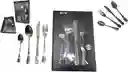Set Cubiertos 4 Piezas Plateado, Tenedor, Cuchillo, Básicos