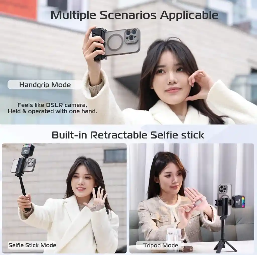 Palo Para Selfies Trípode Retráctil Agarre