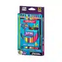 Colores Triangulares X12 Und Suaves Y Cremosos Mina 5mm Offi-esco