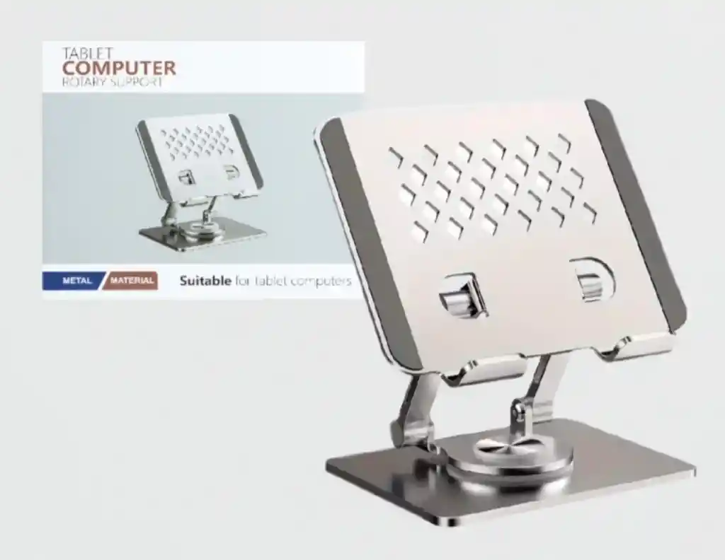 Soporte Giratorio De Aluminio Para Tablet 360° Ajustable