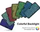 Teclado Bluetooth Recargable Rgb Multidispositivos Portatil