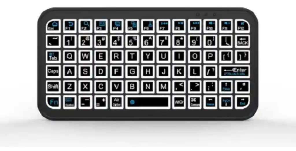 Teclado Bluetooth Recargable Rgb Multidispositivos Portatil