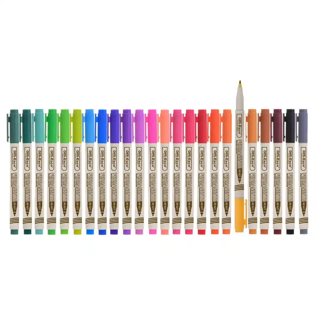 Marcador Permanente Punta Extra-fina Estuche De Lujo X24 Und