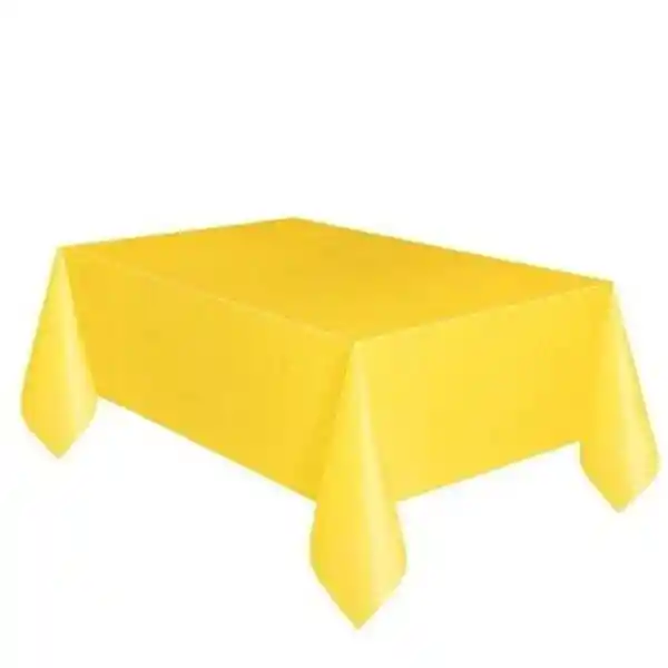 Mantel Plastico Semitela Amarillo