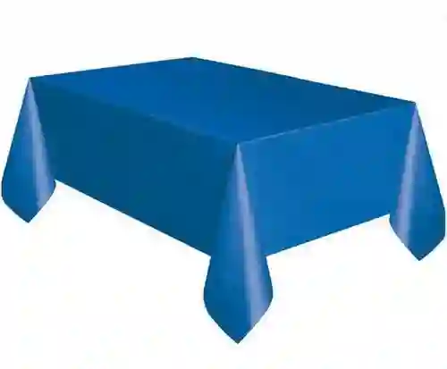 Mantel Plastico Semitela Azul