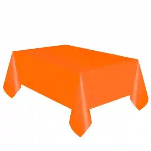 Mantel Plastico Semitela Naranja