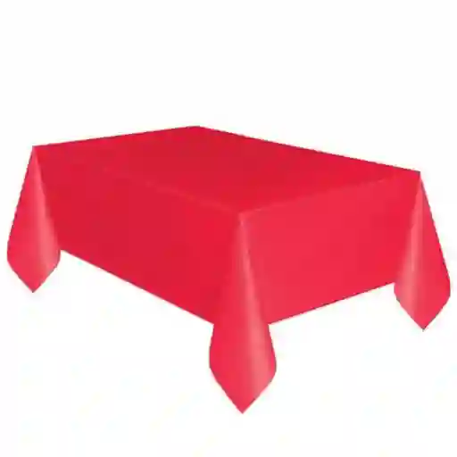 Mantel Plastico Semitela Rojo