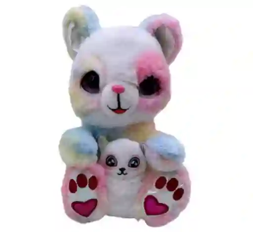Osito Interactivo Juguete De Peluche Con Bebe Musical Peek-a