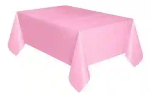 Mantel Plastico Semitela Rosado