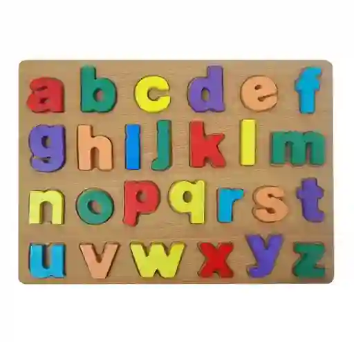 Abecedario Encajable En Madera Rompecabezas Letras