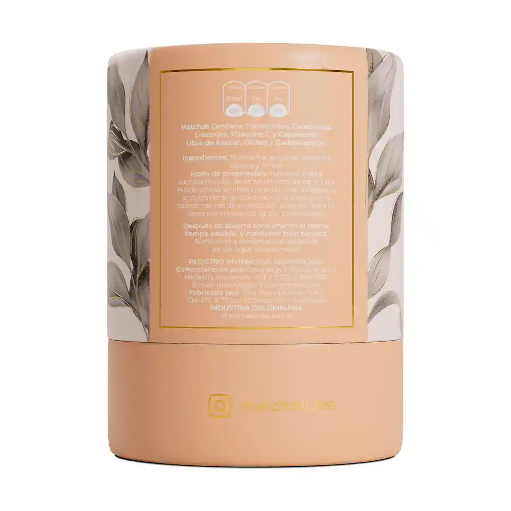 Té Matchali Con Jengibre, Limón Y Pimienta Cayena