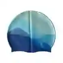 Gorro De Natacion Gvsport Siliconado Iris-h004/ Azul Claro- Azul Rey