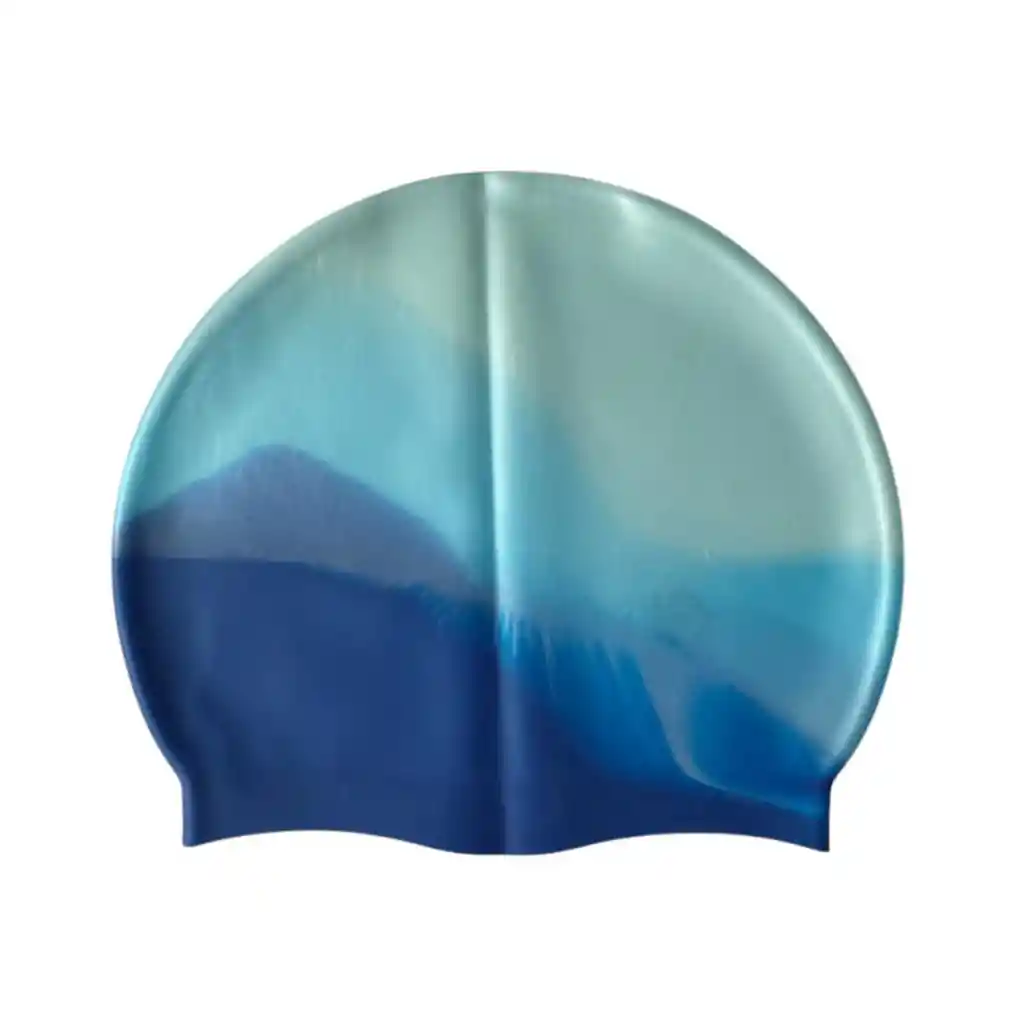 Gorro De Natacion Gvsport Siliconado Iris-h004/ Azul Claro- Azul Rey