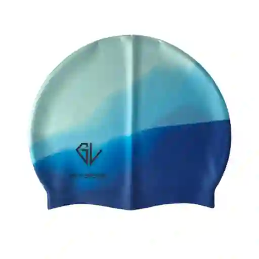 Gorro De Natacion Gvsport Siliconado Iris-h004/ Azul Claro- Azul Rey