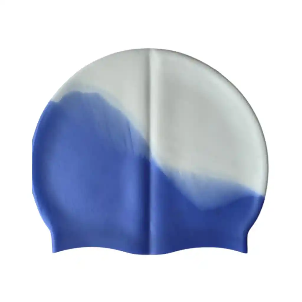 Gorro De Natacion Gvsport Siliconado Iris-h004/ Blanco - Morado