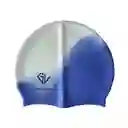 Gorro De Natacion Gvsport Siliconado Iris-h004/ Blanco - Morado