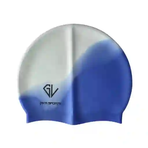 Gorro De Natacion Gvsport Siliconado Iris-h004/ Blanco - Morado