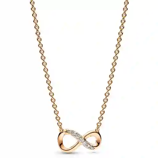 Collar De Cadena Pandora Colgante Infinito Brillante 368821c01 Plata 925 - 50cm