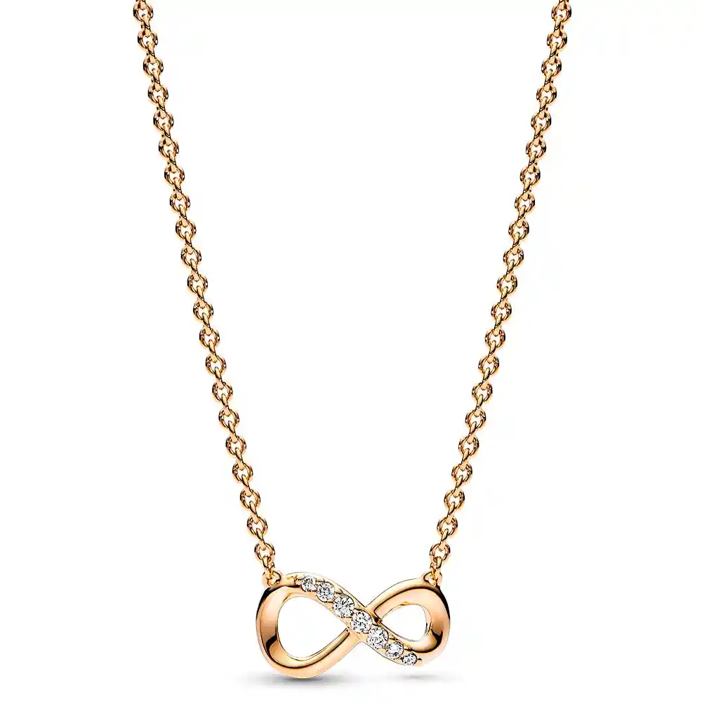 Collar De Cadena Pandora Colgante Infinito Brillante 368821c01 Plata 925 - 50cm