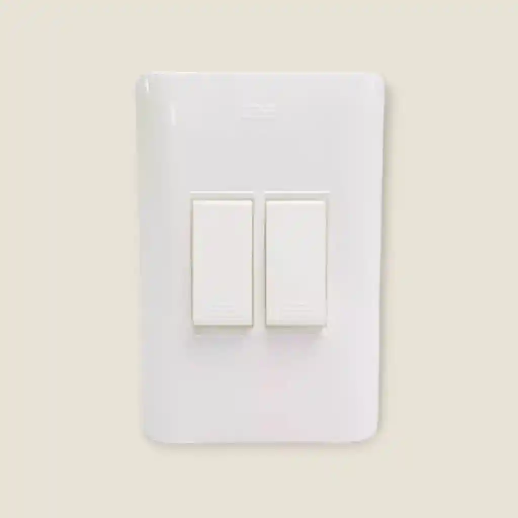 Interruptor Doble Duomo Ave Blanca