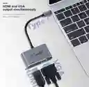 Usb C Hub Adapter 2 In 1, 4k, Hdmi, Vga