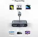 Usb C Hub Adapter 2 In 1, 4k, Hdmi, Vga