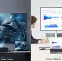 Usb C Hub Adapter 2 In 1, 4k, Hdmi, Vga