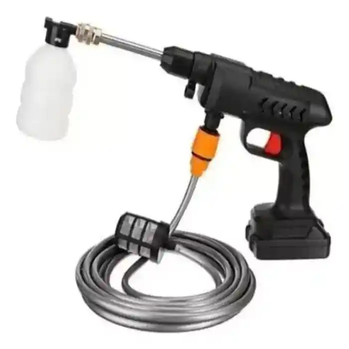 Hidrolavadora Pistola Alta Precion Lavado Inalámbrico Bateria 48v Maletin Color Negro