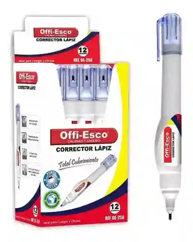 Caja De Corrector Líquido Offi-esco X 12 Und