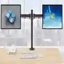 Soporte Brazo Doble Monitor Led Escritorio 13-27 Pulgadas Color Negro