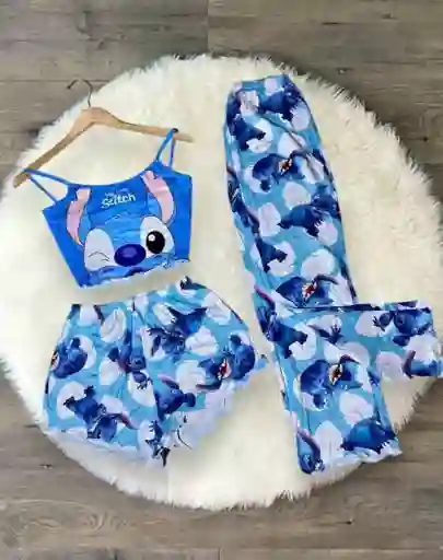 Pijama Tres Piezas -modelo Stich