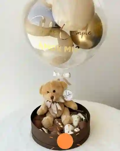 Caja Con Fresas, Peluche Y Globo