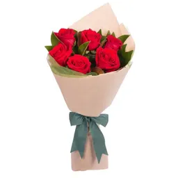 Bouquet De 6 Rosas Rojas