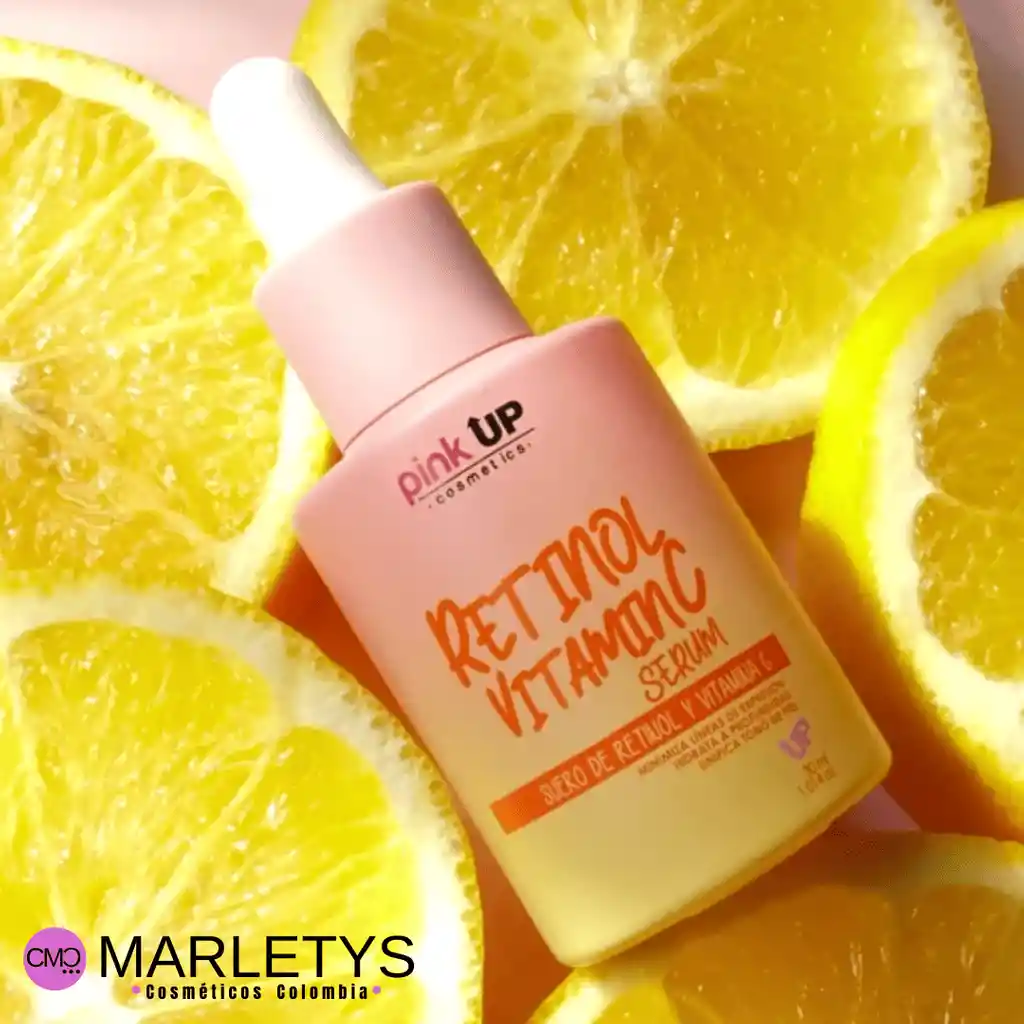 Serum Facial Vitamina C + Retinol Pink Up