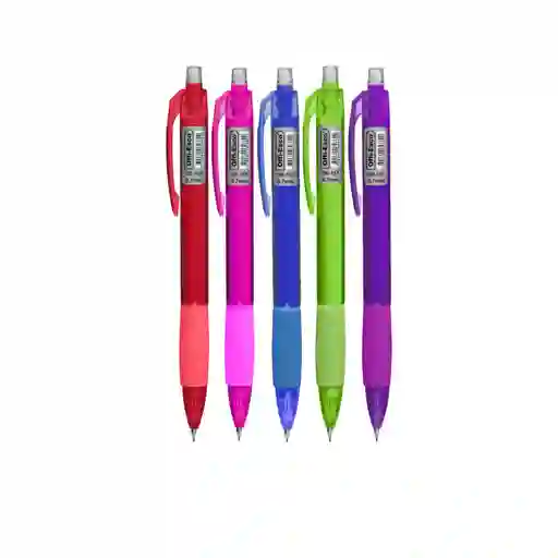 Portaminas Colores 0.7mm Agarre En Caucho Offi-esco