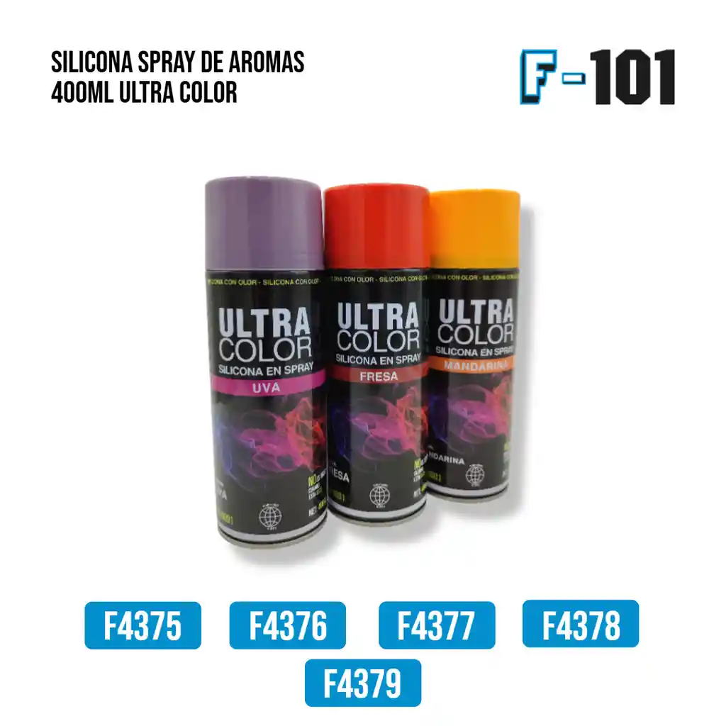 Silicona Spray De Aromas 400 Ml Ultra Color Mandarina