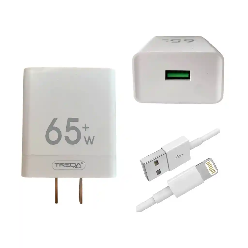 Cargador 65w Usb Con Cable Lightning