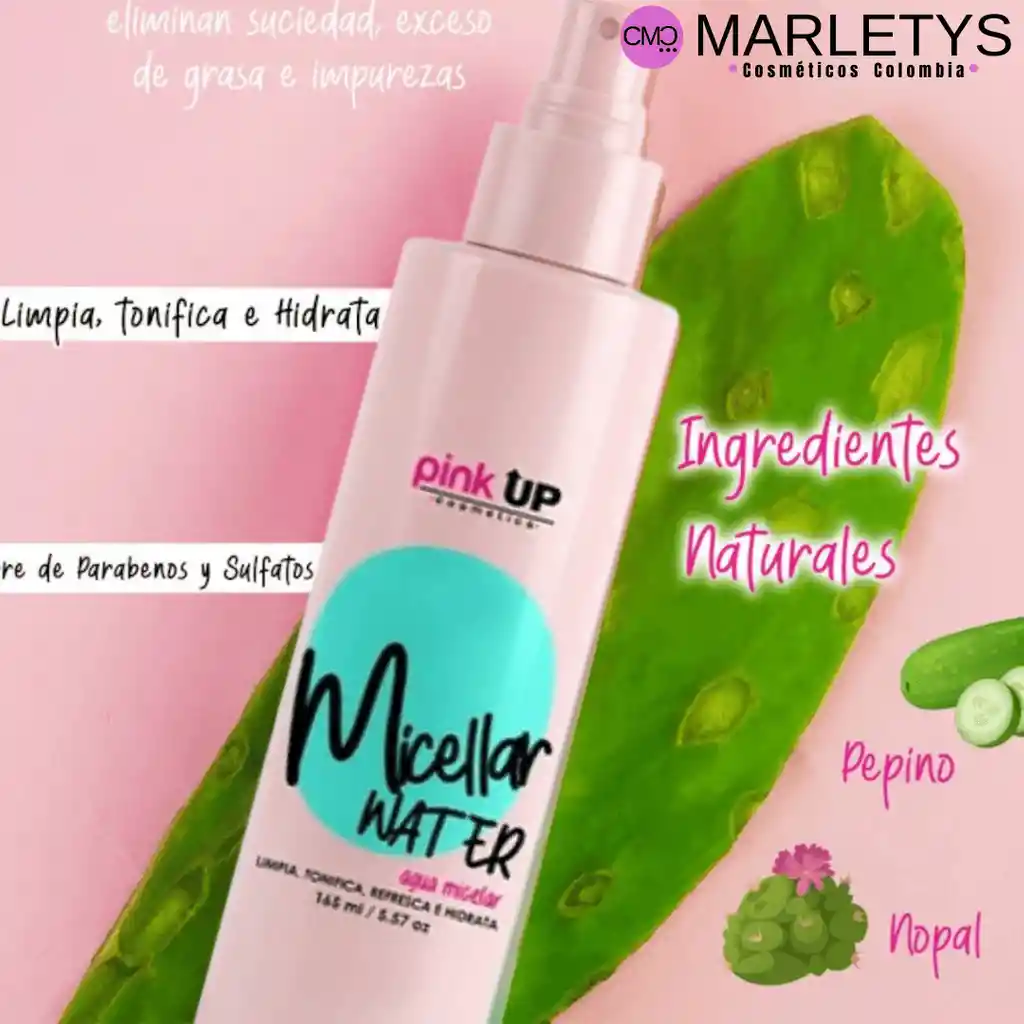 Agua Micelar Pink Up