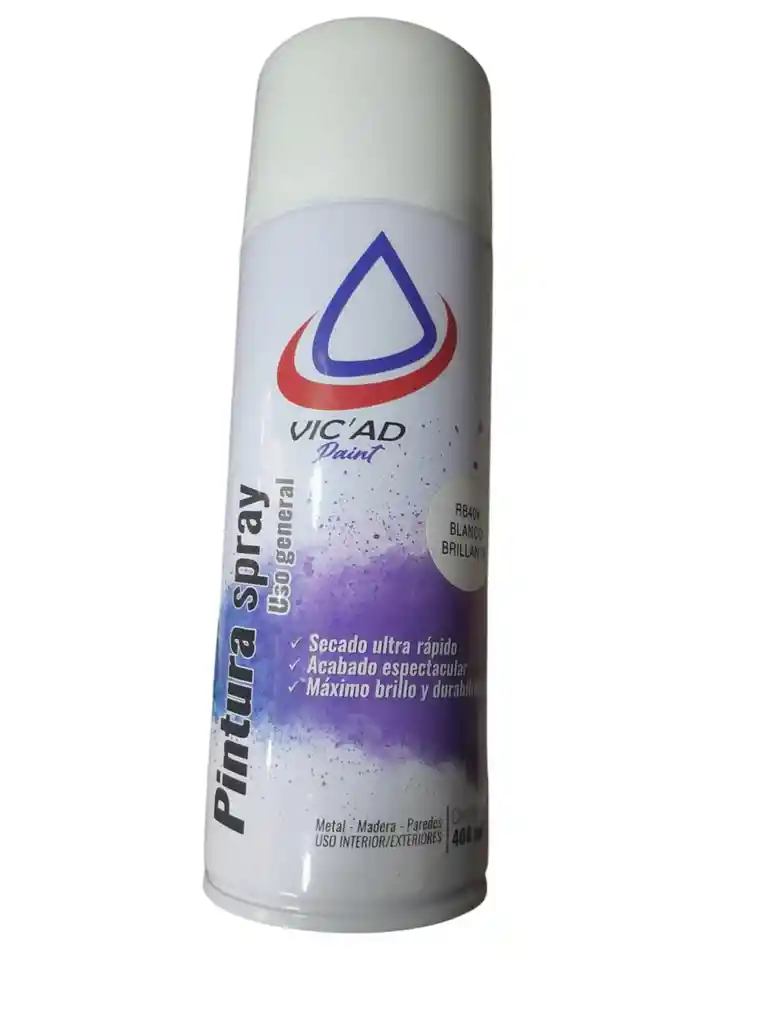 Pintura En Aerosol Vicad Color Blanco