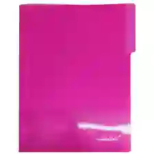 Carpeta Plástica Legajadora Carta Rosada