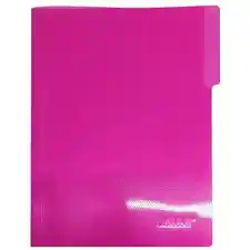 Carpeta Plástica Legajadora Carta Rosada