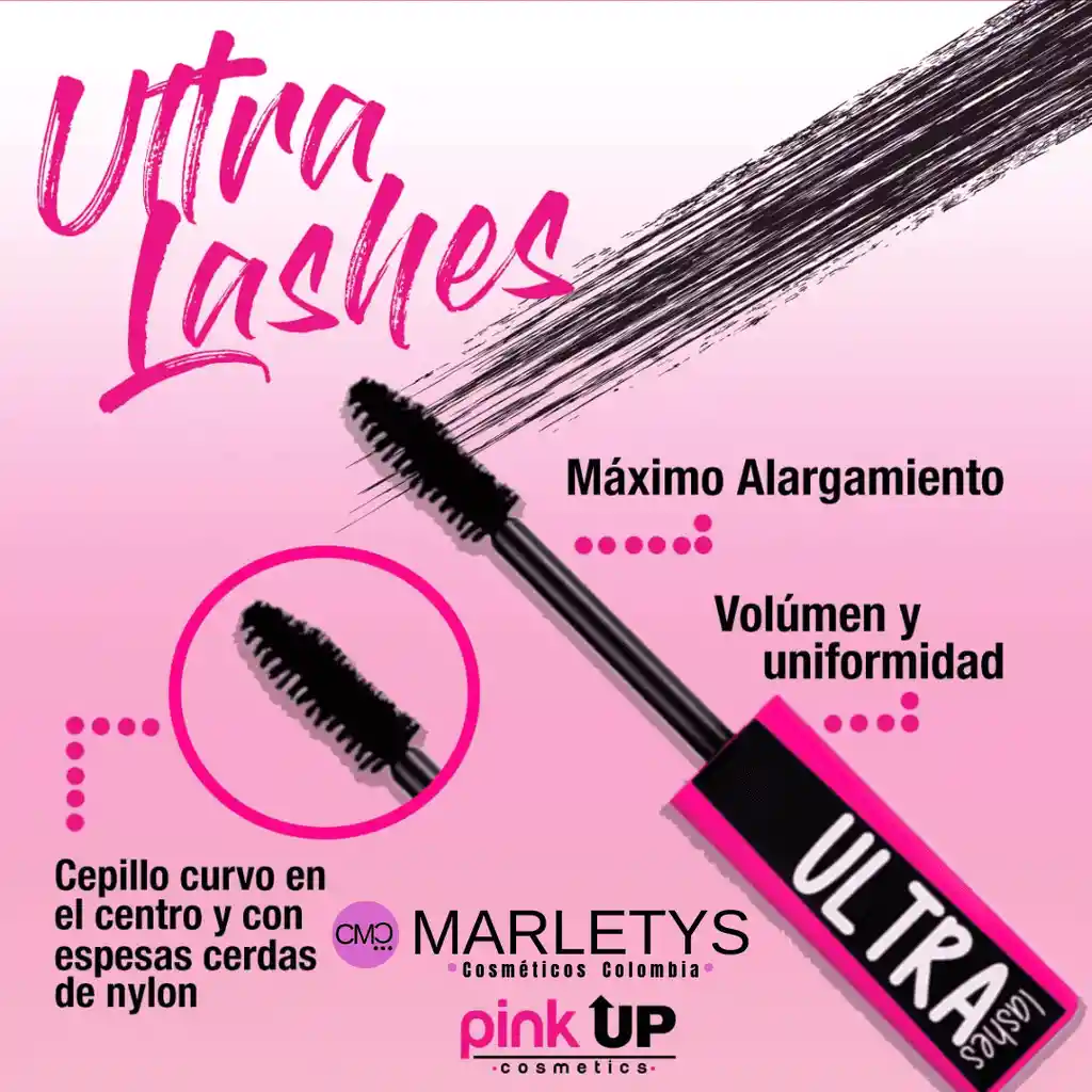 Mascara De Pestañas Ultra Lashes Pink Up