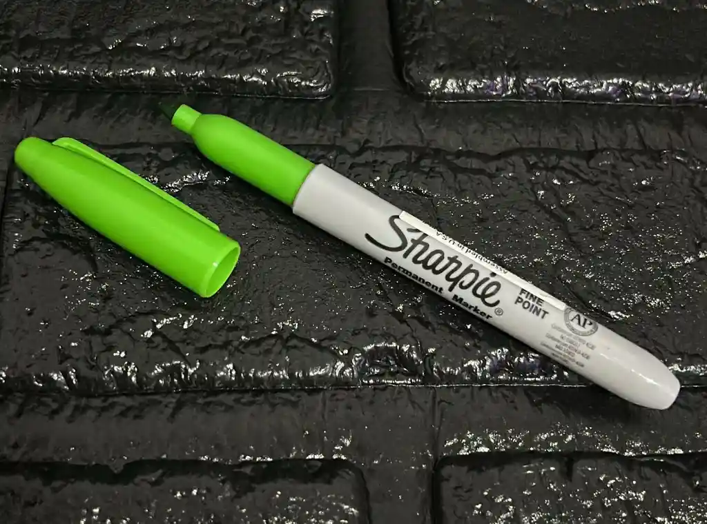 Marcador Sharpie Verde Manzana Fino Permanente