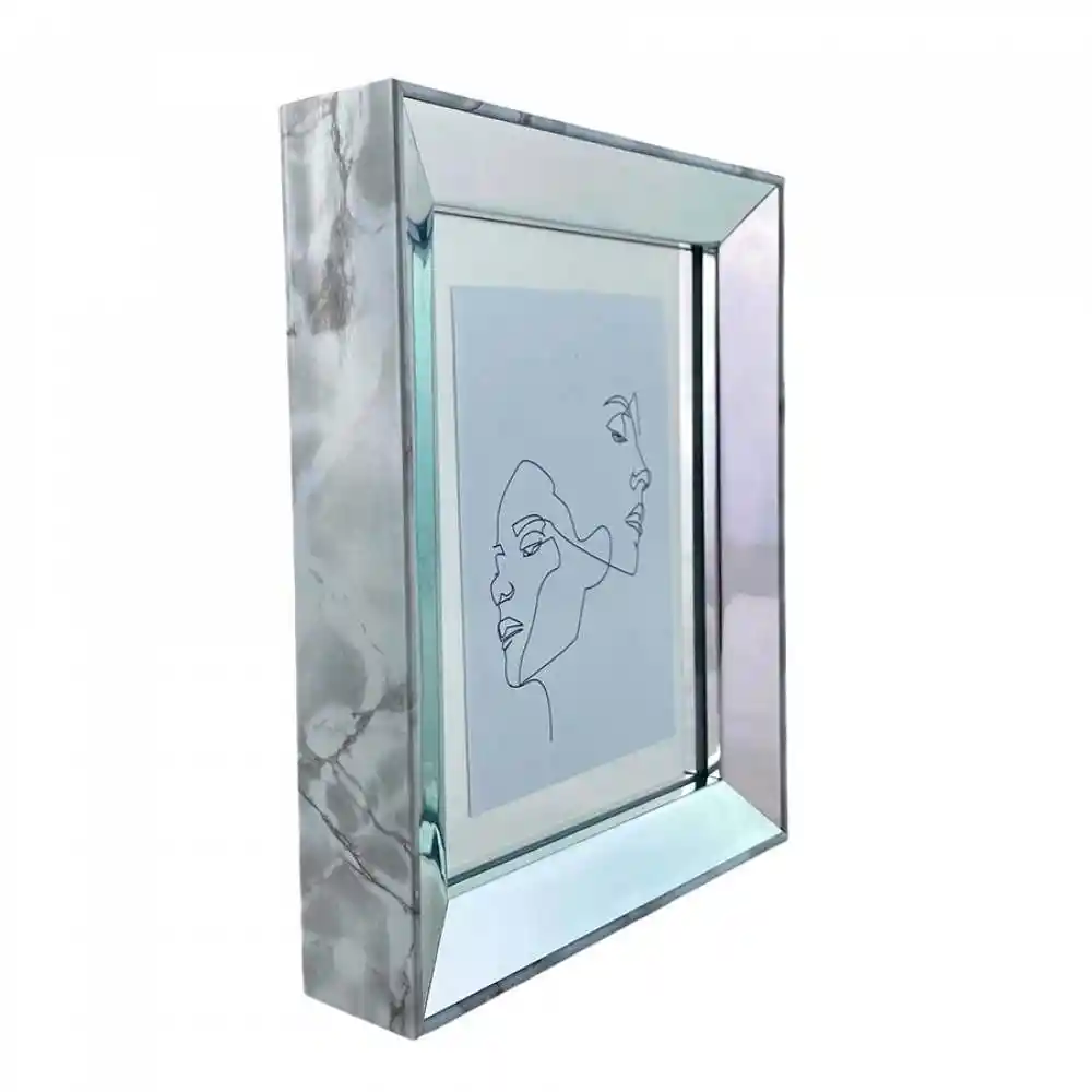 Portaretrato Concepts Crystal Blue 201x38cm Blanco